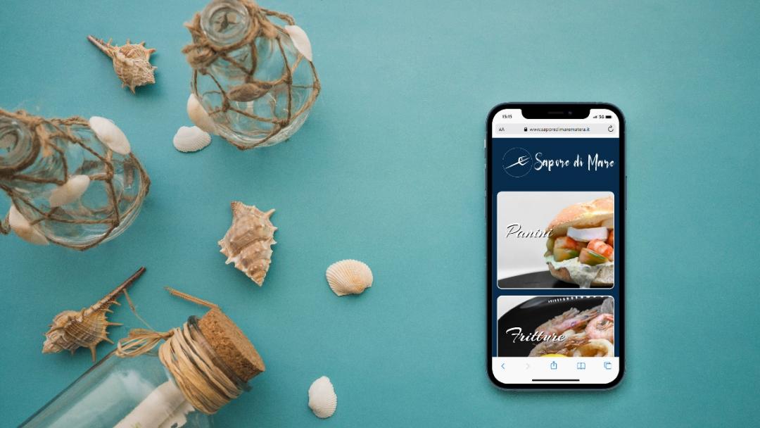 Menù digitale con qrcode - Sapore di Mare fish pub 79th