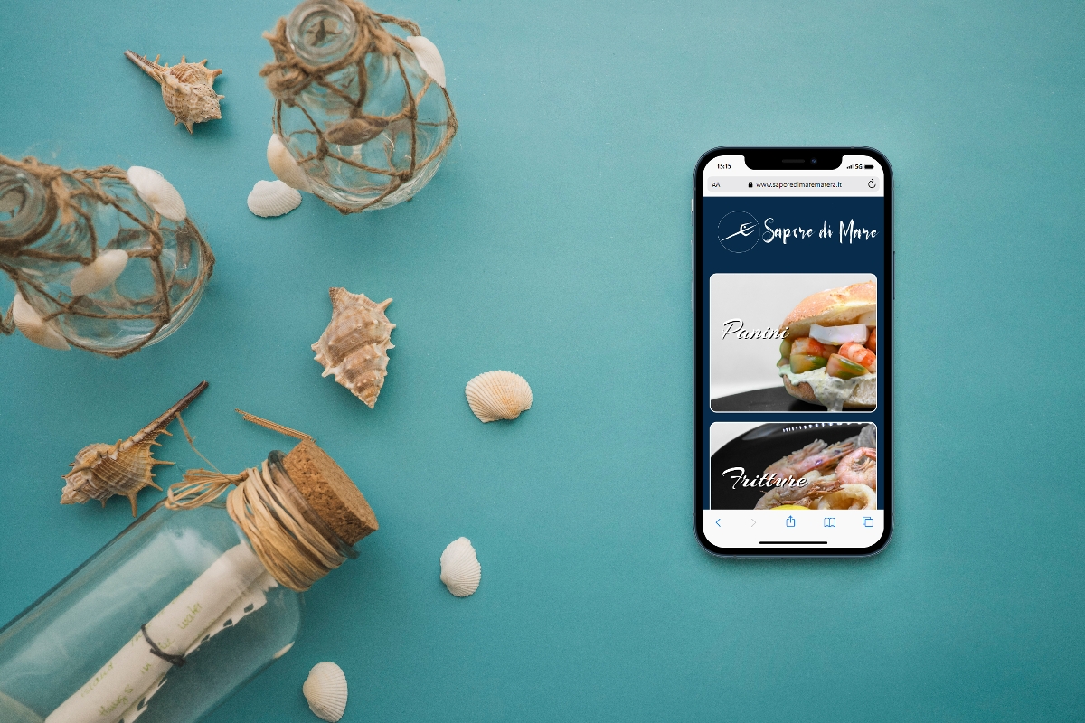 Menù digitale con qrcode - Sapore di Mare fish pub