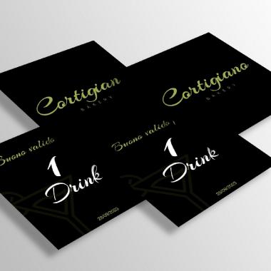 Realizzazione ticket drink omaggio - Cortigiano Bakery