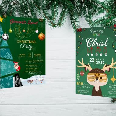 Graphic design for Christmas posters - Various customers