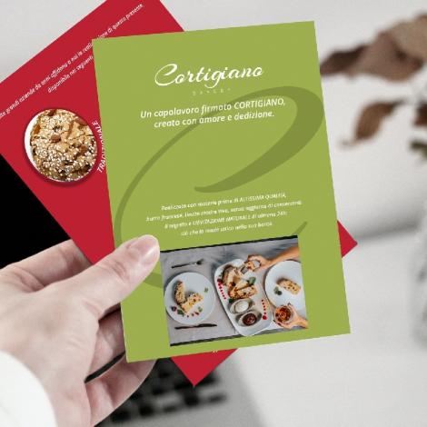 portfolio Realizzazione cartoline panettoni - Cortigiano Bakery
